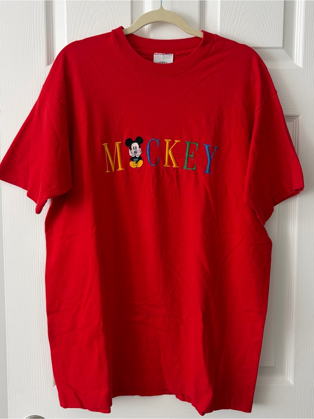 Vintage Embroidered Mickey Tee